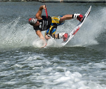 Aterrizar en wakeboard